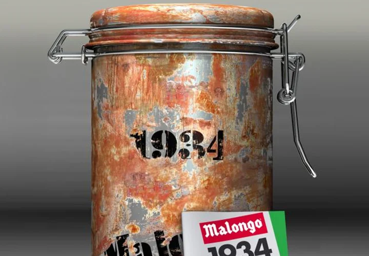 Boîtes Malongo métalliques sous vide_1962